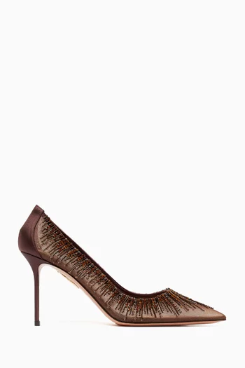 Soft Sky 85 Pumps in Satin