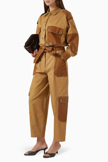 Aster Tuck Pants in Cotton