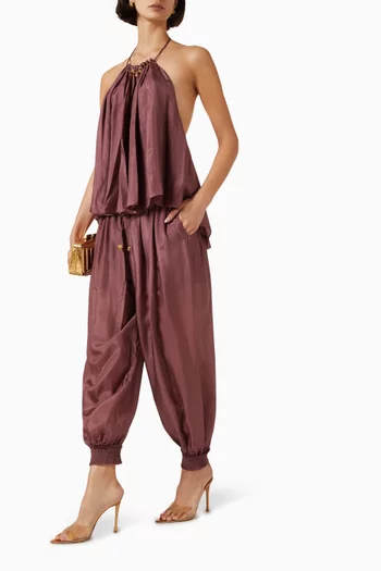 Aster Harem Pants in Silk