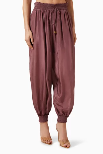 Aster Harem Pants in Silk