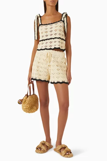 Aster Crochet Shorts