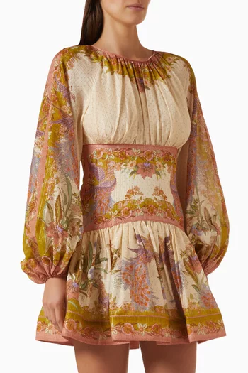 Indra Mini Dress in Cotton Blend