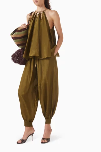 Mahon Harem Pants in Silk