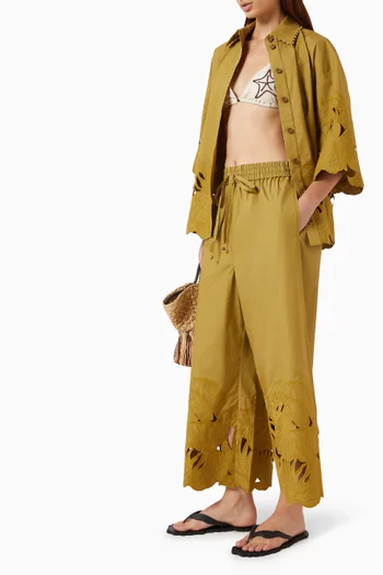 Mahon Wide-leg Pants in Cotton