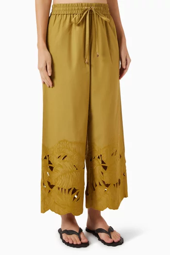 Mahon Wide-leg Pants in Cotton