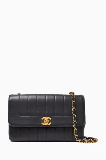 Mademoiselle Flap Bag in Quilted Leather