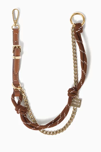 Trick Keyring in Leather, Cord & Metal