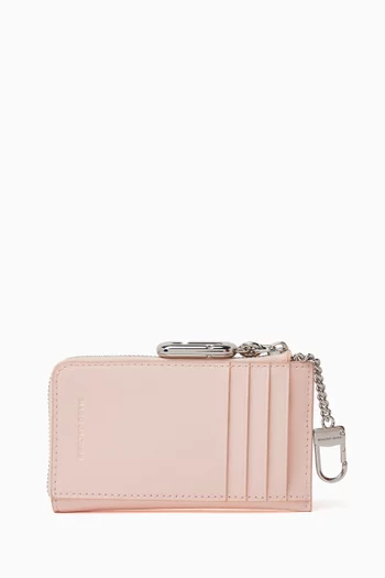 Scene Top Zip Wallet in Leather