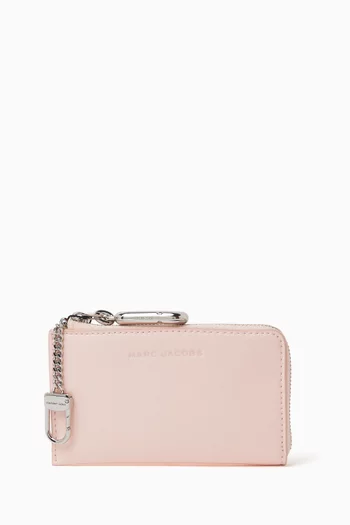 Scene Top Zip Wallet in Leather