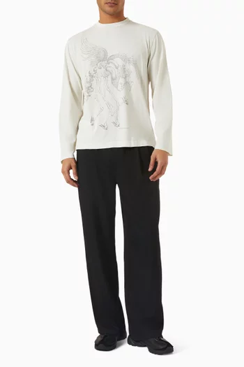 Box Printed T-shirt in Organic Cotton