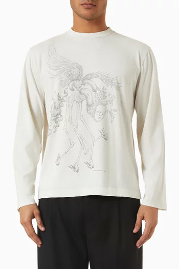 Box Printed T-shirt in Organic Cotton