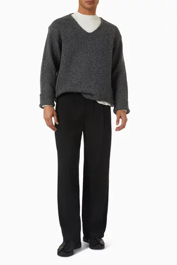Link Knit Sweater in Wool