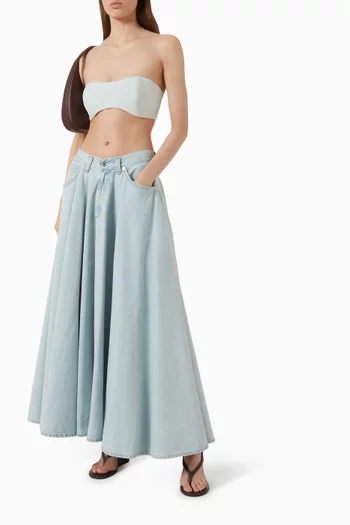 Otto Maxi Skirt in Denim