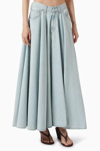 Otto Maxi Skirt in Denim