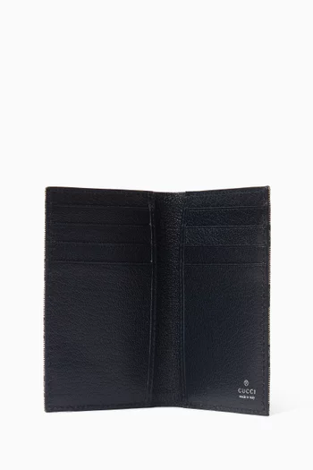 GG Essence Card Case in Coated Canvas