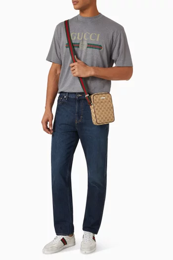 Small Tag Crossbody Bag in GG Canvas