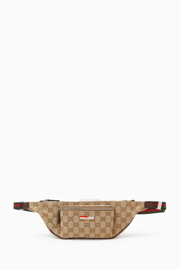 Small Tag Belt Bag in GG Canvas