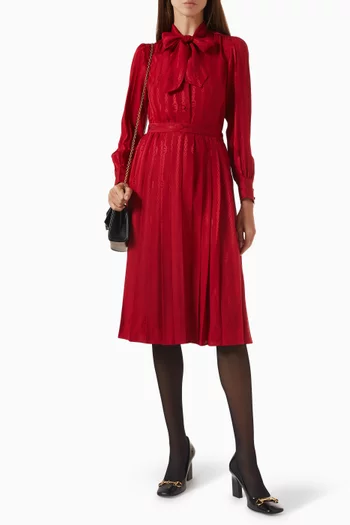 Interlocking G Chain Jacquard Shirt in Silk