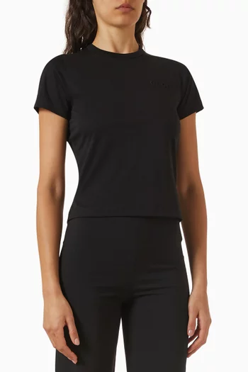 Logo Embroidered T-shirt in Jersey