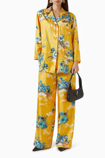 Printed Shirt in Silk-twill