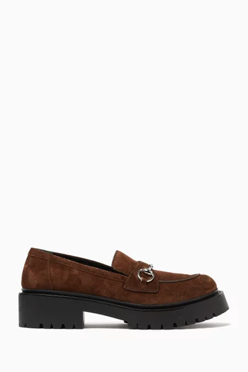 Horsebit Loafers in Suede