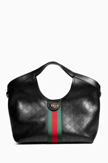 Giglio Small Tote Bag in Leather