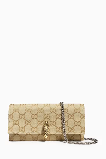 Dionysus Chain Wallet in GG Canvas
