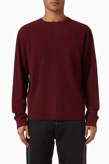 Waffle T-shirt in Cotton