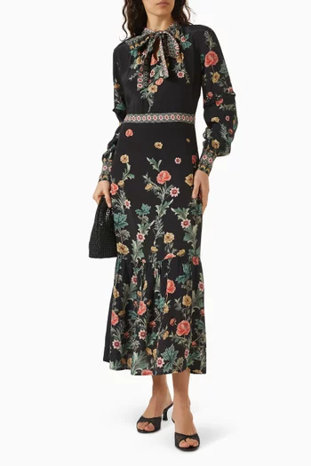 Davina Printed Midi Dress
