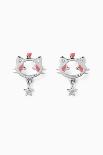 Maya & Friends Diamond Earrings in 18kt White Gold