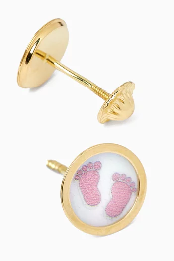 Little Steps Earrings in 18kt Gold