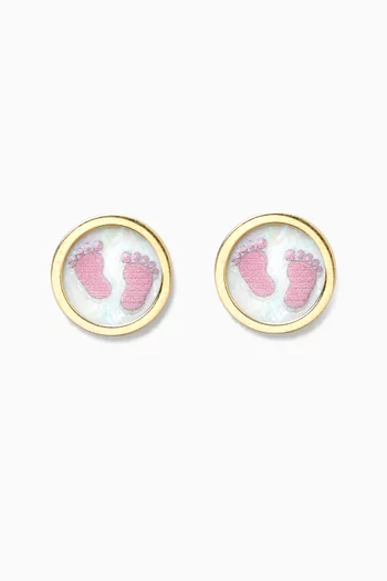 Little Steps Earrings in 18kt Gold