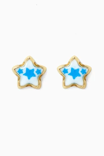 Star Earrings in 18kt Gold