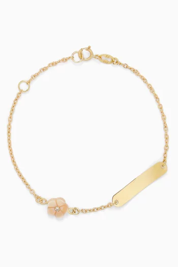 Flower Diamond Bracelet in 18kt Gold