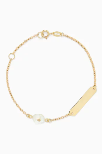 Flower Diamond Bracelet in 18kt Gold