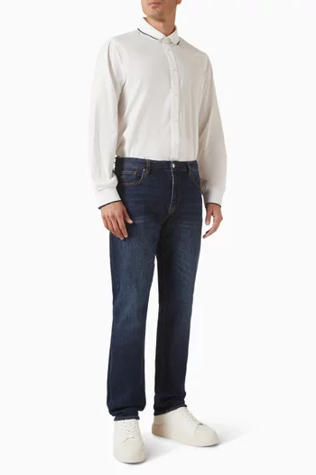 AX Logo Shirt in Cotton-poplin