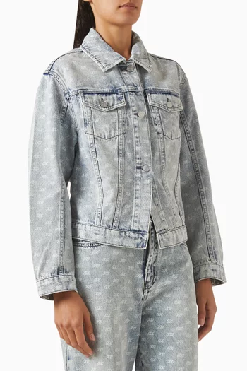 Monogram Jacket in Denim
