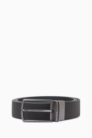 Pin-buckle Belt in Leather