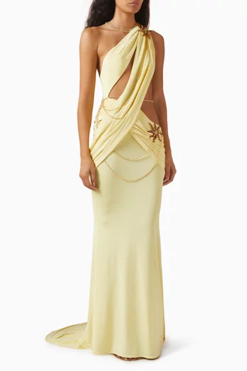One-shoulder Maxi Dress in Jersey