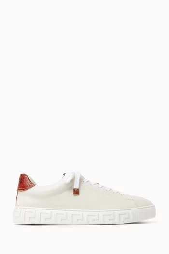 Greca Sneakers in Leather
