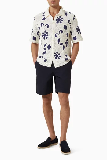 Kurt Shorts in Crinkle Cotton & Linen