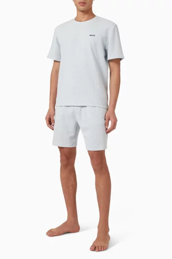 Waffle Pyjama T-shirt in Cotton--blend
