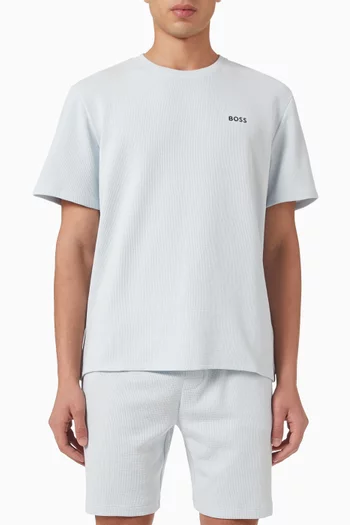 Waffle Pyjama T-shirt in Cotton--blend