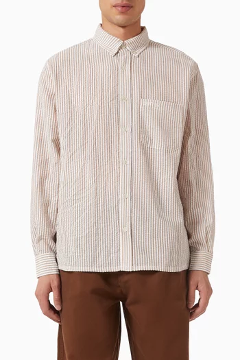 Striped Shirt in Seersucker