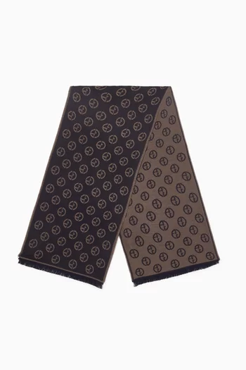 GA Logo Scarf in Virgin Wool