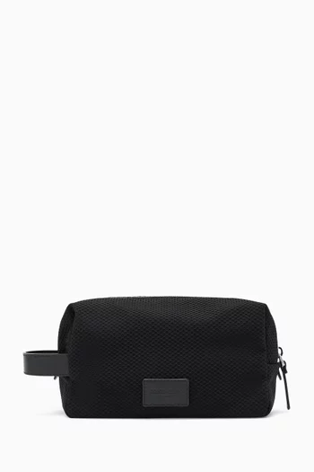 Beauty Case in Mesh & Leather