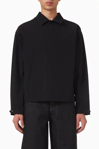 Tech Rugby Shirt in Stretch Nylon