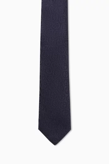 Micro-pattern Tie in Silk