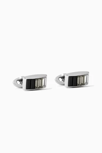 Baguette Crystal Cufflinks