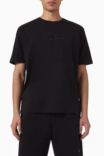 Cursive T-shirt in Cotton